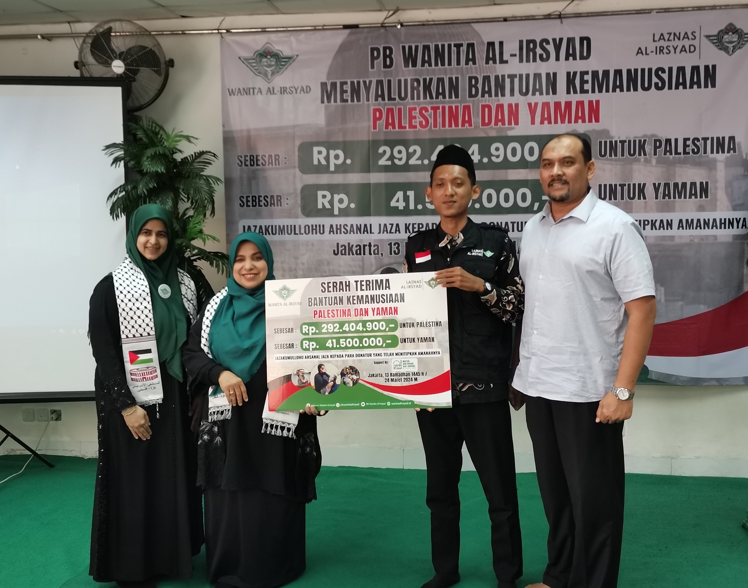 Penyaluran Bantuan Kemanusiaan Palestina Dan Yaman Melalui Laznas Al-Irsyad