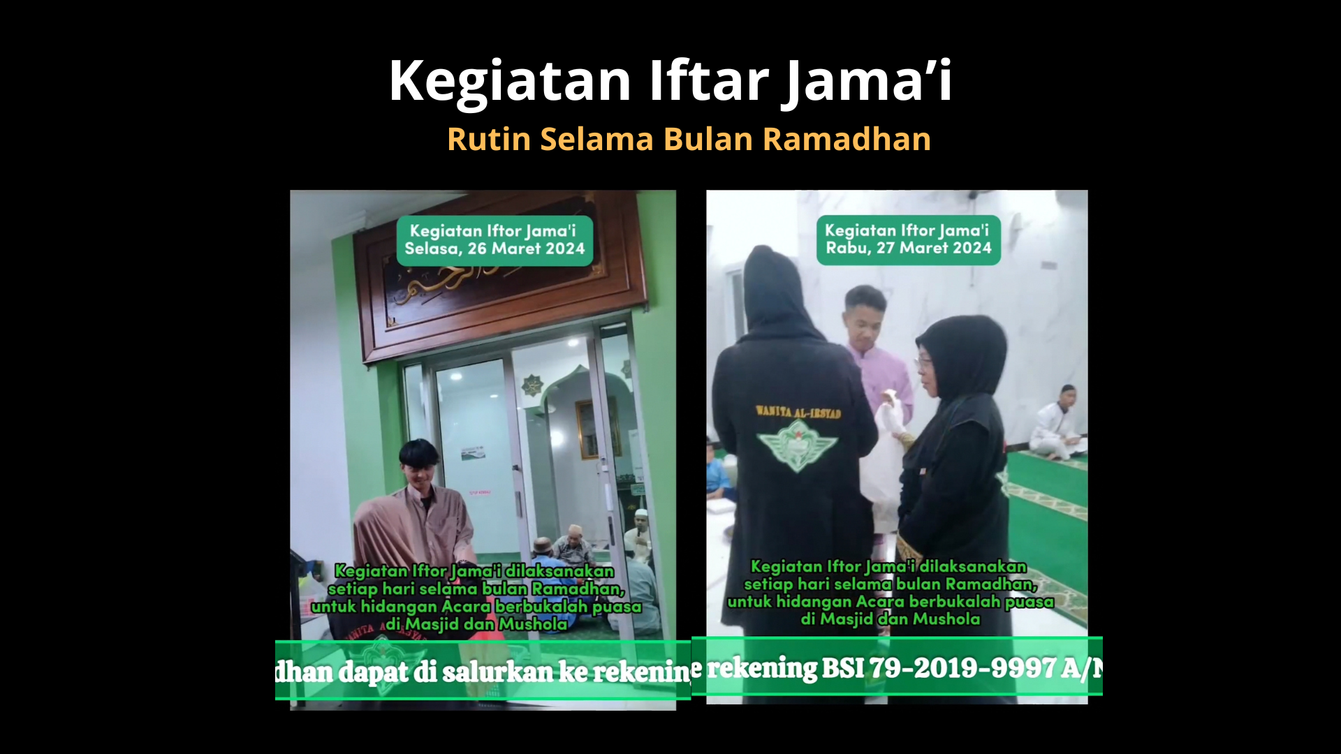 Kegiatan Iftar Jamai Ramadhan 1445H