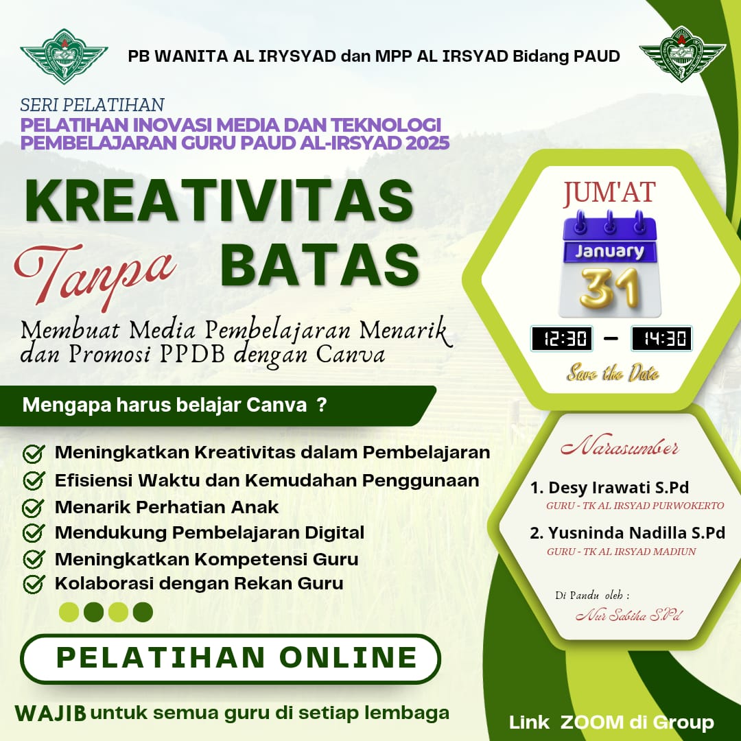 PELATIHAN ONLINE - KREATIVTAS TANPA BATAS