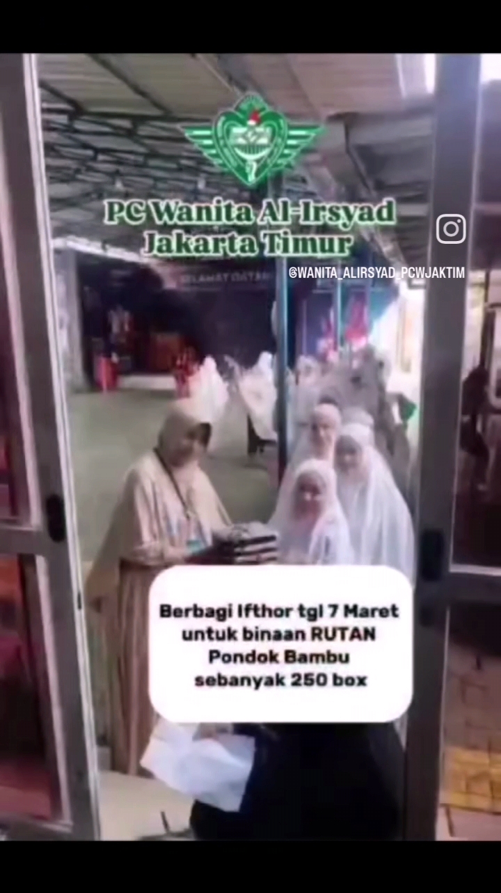 Kegiatan Rutin Berbagi Iftar PCW Al-Irsyad Jakarta Timur