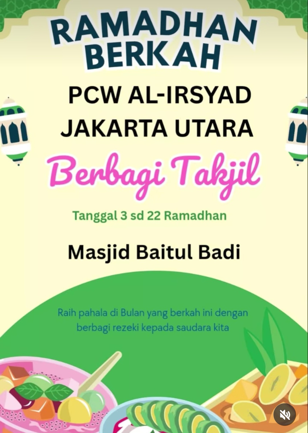Berbagi Takjil PCW Al-Irsyad Jakarta Utara 