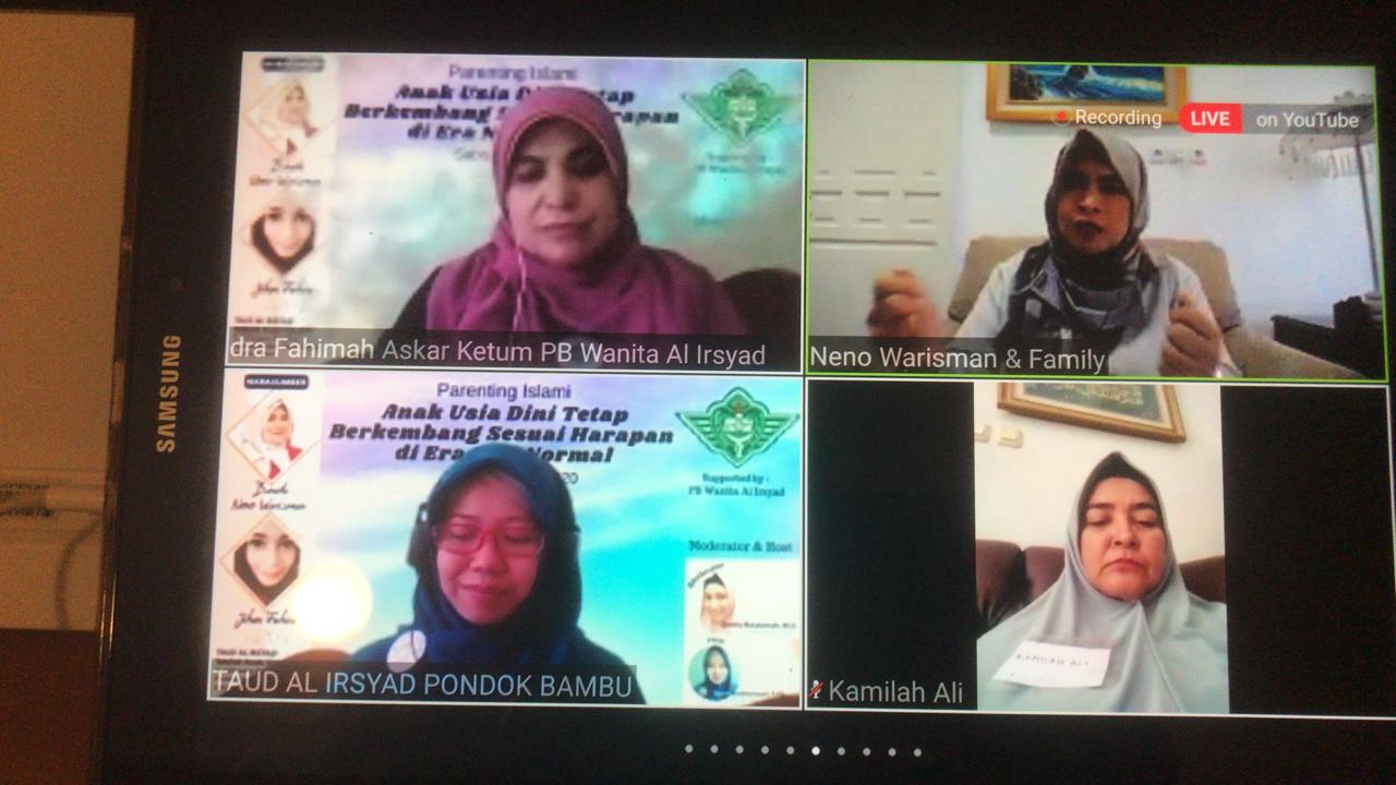 Webinar Anak Usia Dini Bersama Bunda Neno dan Bunda Jihan