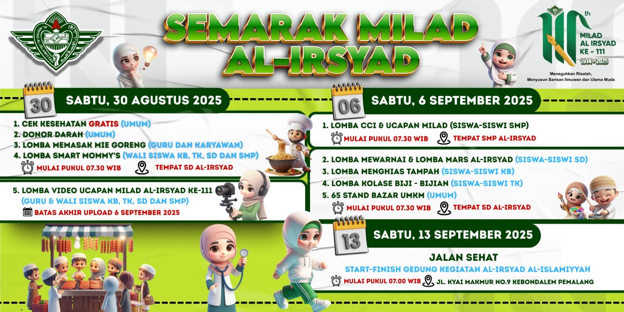 Semarak Milad Al-Irsyad ke 111 PCW Pemalang