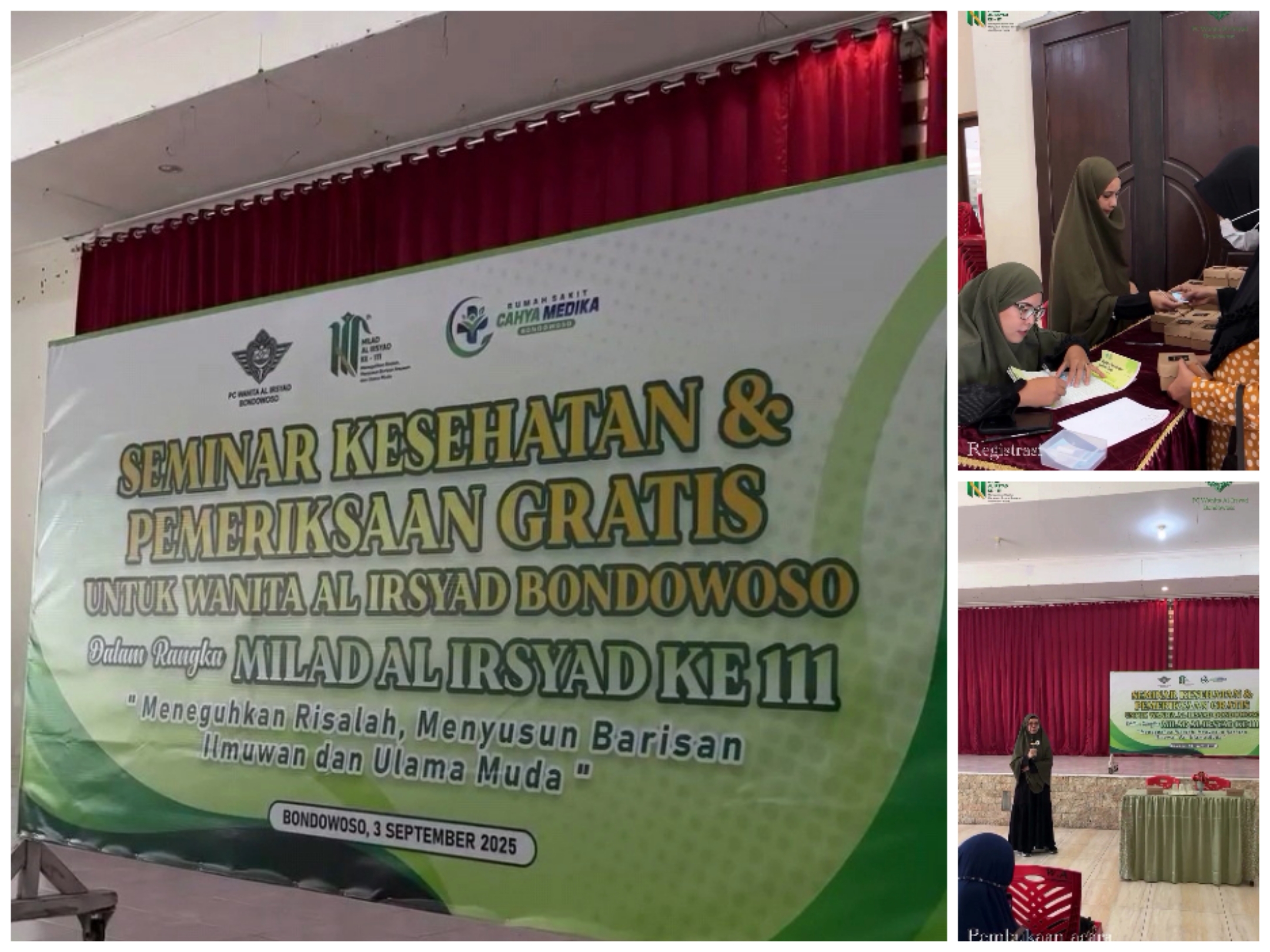 PCW Al-Irsyad Bondowoso Gelar Seminar Kesehatan dan Pemeriksaan kesehatan Gratis