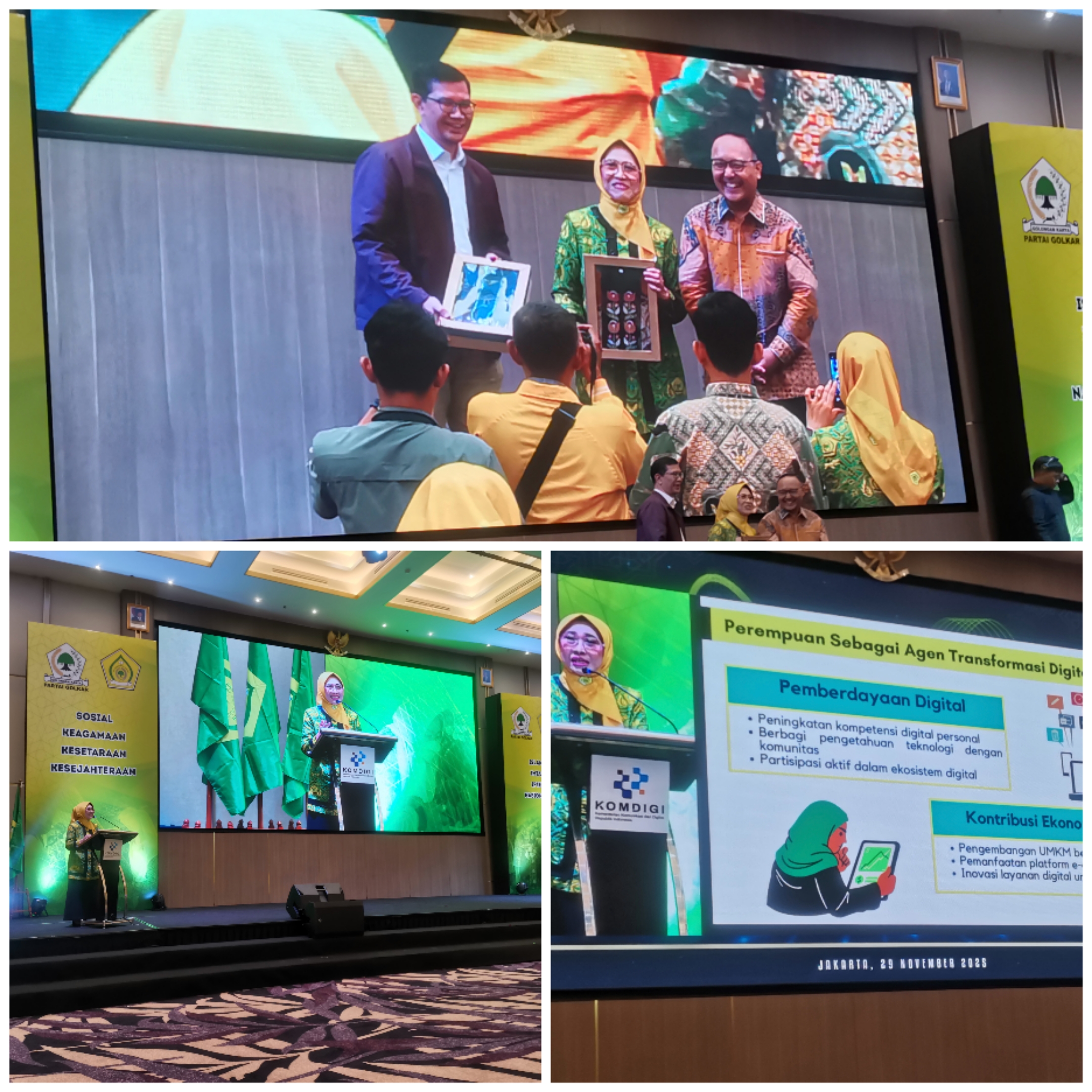 Menghadiri Seminar Literasi Digital Dan Pelantikan Pengurus Dewan Pimpinan Pusat Pengajian Al-Hidayah