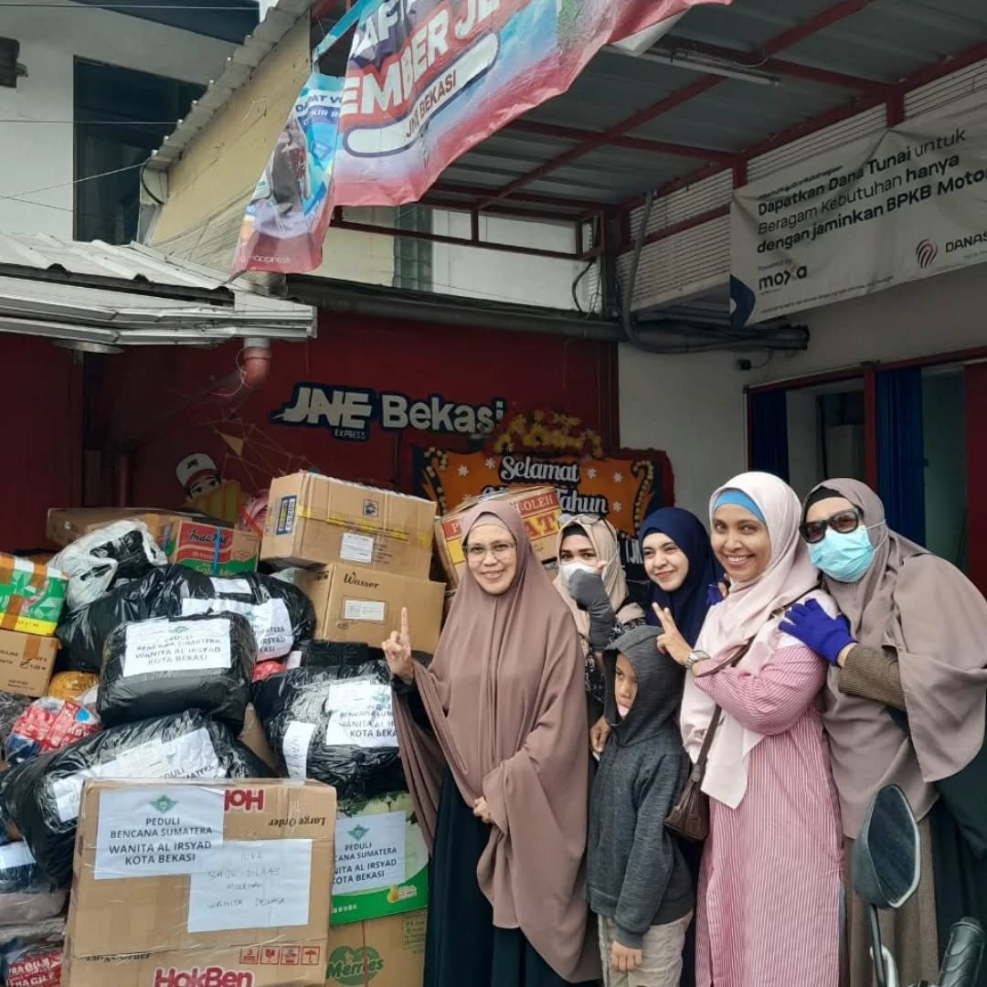 Donasi Peduli Bencana Sumatera Tahap 1 PCW Al-Irsyad Kota Bekasi