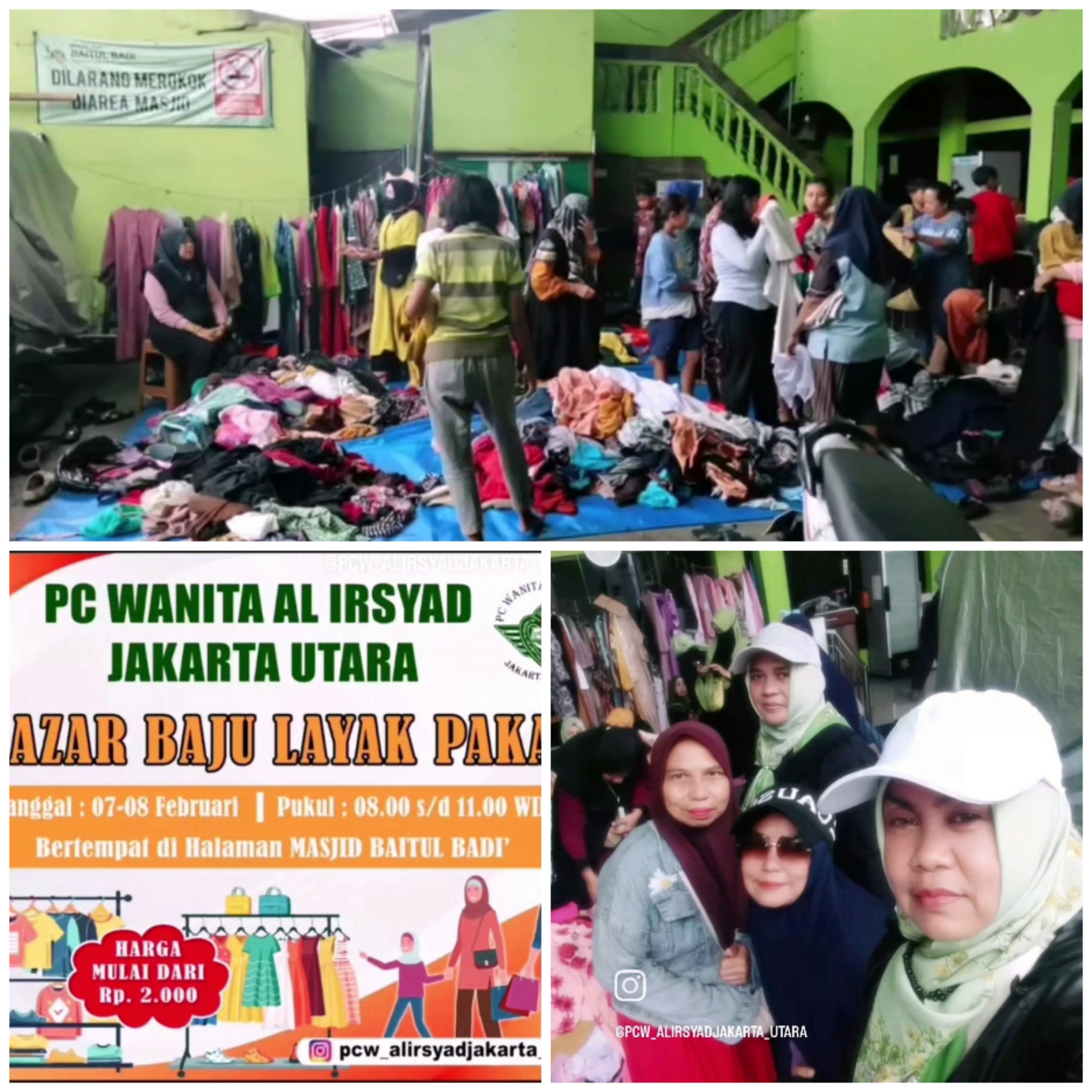 Bazar Pakaian Layak Pakai PCW Al-Irsyad Jakarta Utara Februari 2026 