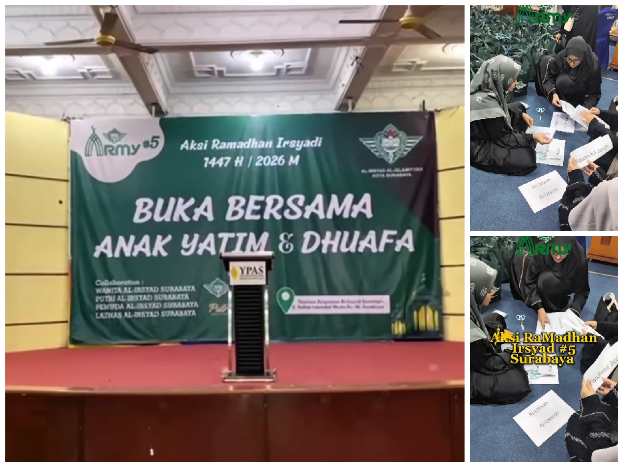 Buka Bersama Anak Yatim dan Dhuafa Ramadhan 1447H/2026 PCW Al-Irsyad Surabaya
